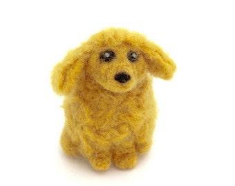 apricot poodle figurine