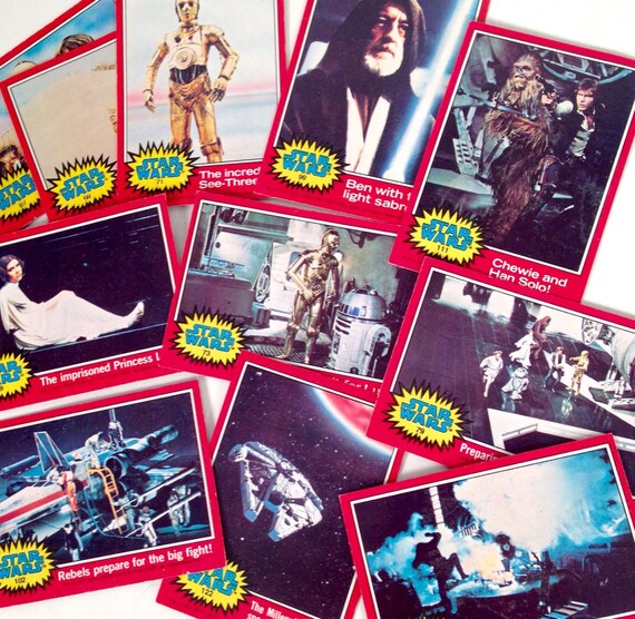 Items similar to vintage Star Wars TOPPS trading cards Star Wars IV A