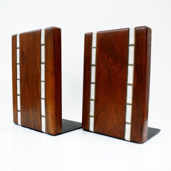Mid Century Modern Pair of Bookends by Martz by TheModernHistoric