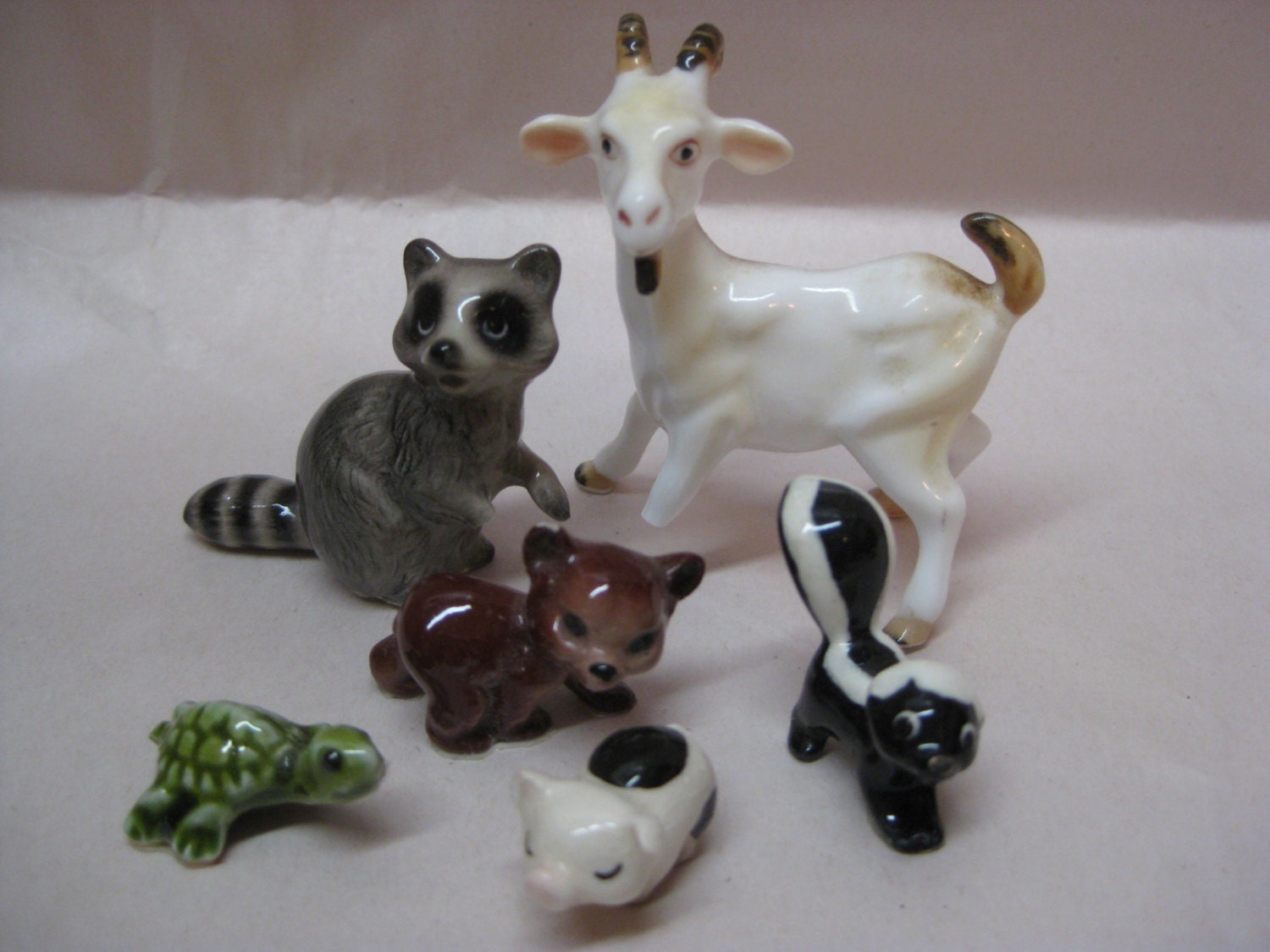 mini ceramic animal figurines