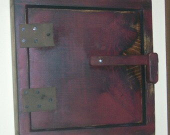 Thin 2 Deep Profile Primitive Country Wood Thermostat Door Bell