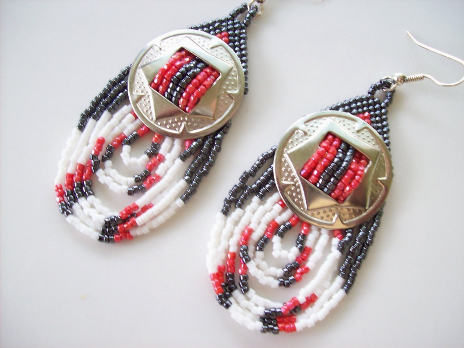 Southwest Beadwork Earrings Beaded Native American Style