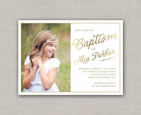 invitations for baptism ideas Mia LDS Invitation Baptism