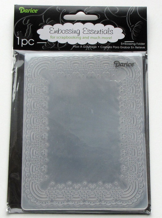 Doily Frame folder a2 embossing folders Darice folder