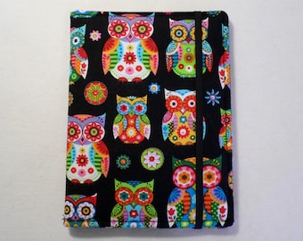 Kindle Cover Hardcover, Kindle Case, eReader, Kobo, Nook, Nexus 7, Kindle Fire HDX, Kindle Paperwhite, Owls on Black