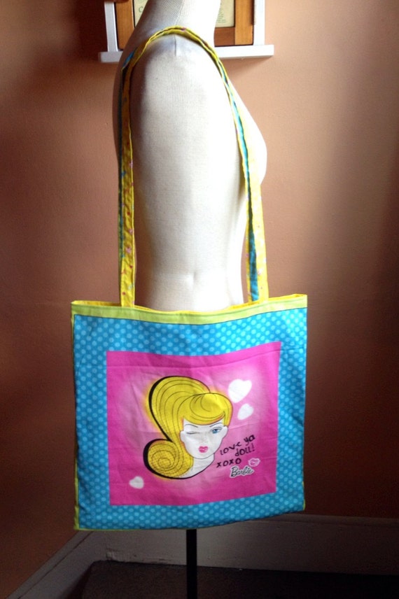 barbie canvas tote