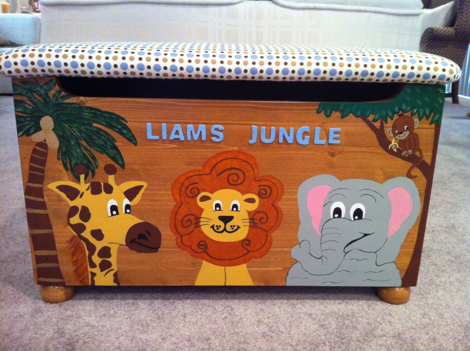 jungle themed toy storage