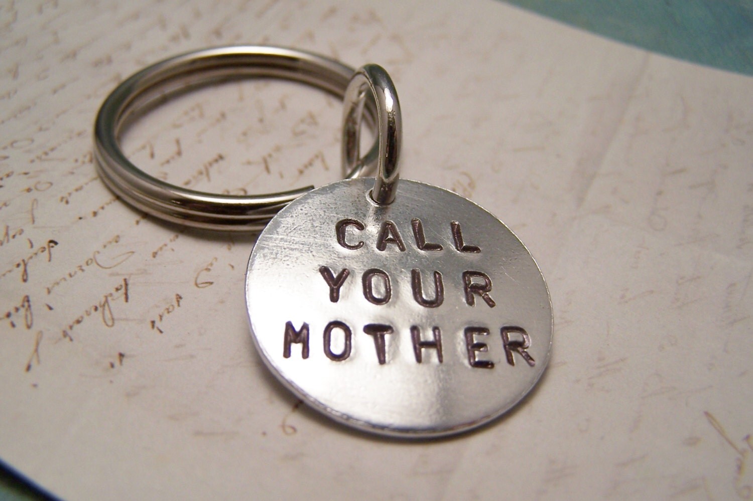 Call Your Mother Keychain. Graduation Gift. Funny. Remember to