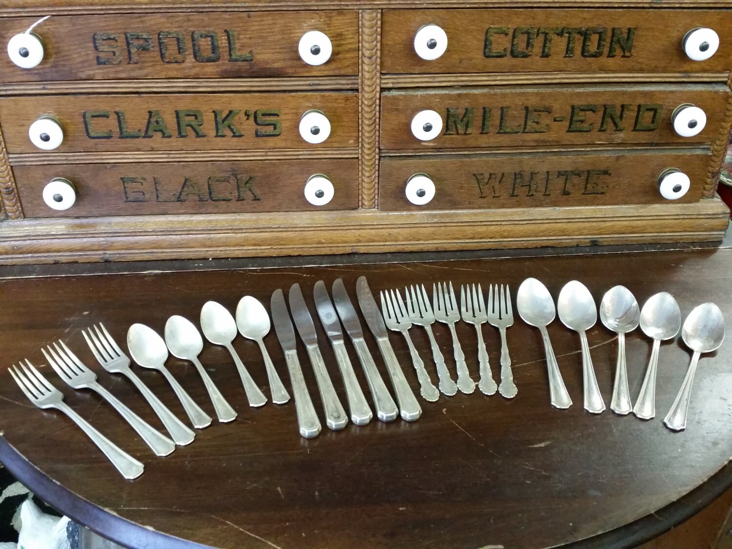 Vintage Silverplate Oneida Silversmiths Silverware Collection from