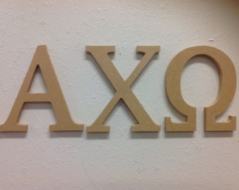 Alpha Chi Omega wood Greek letters