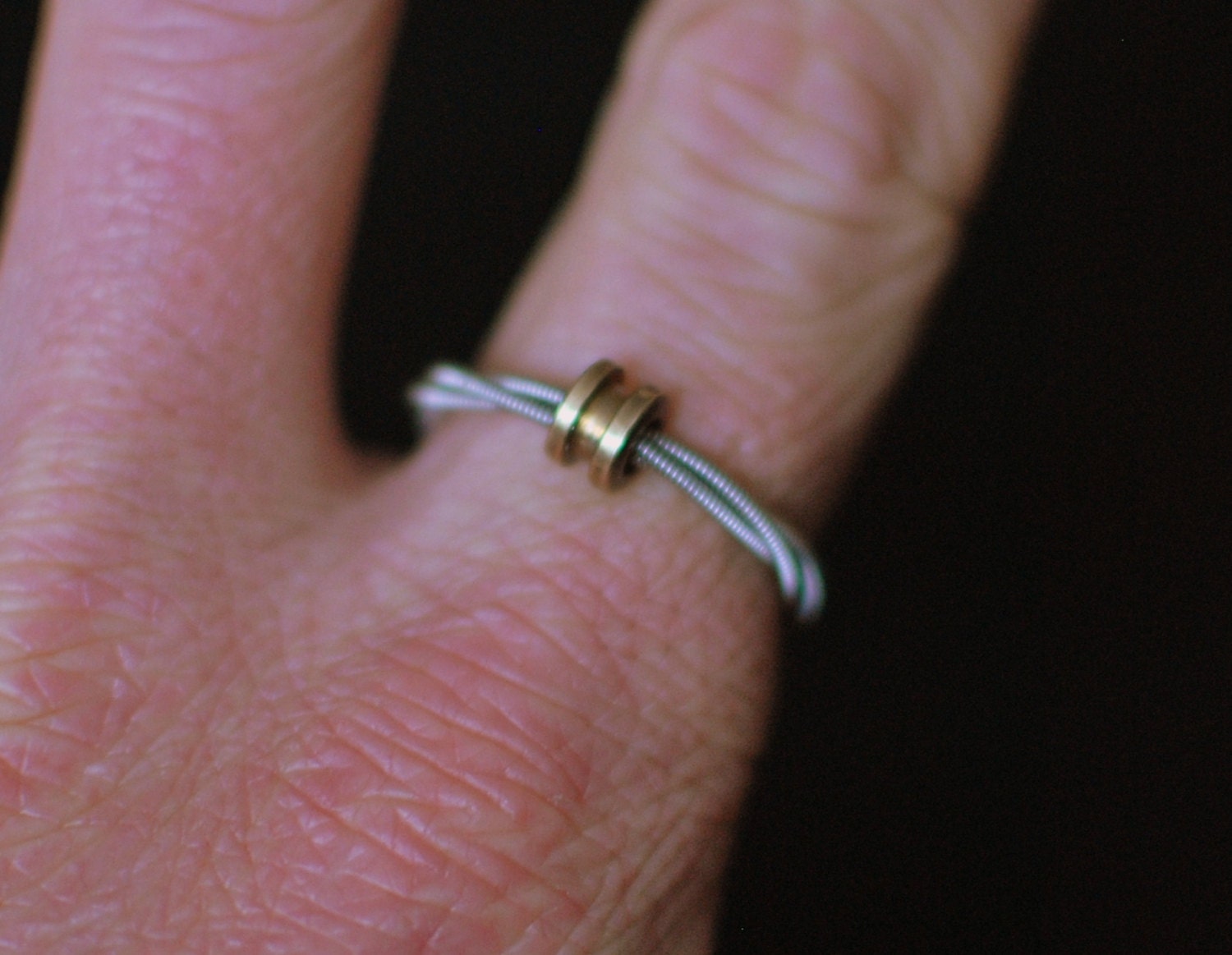 Guitar String Fidget Ring Fidget Ring Guitar String Ring