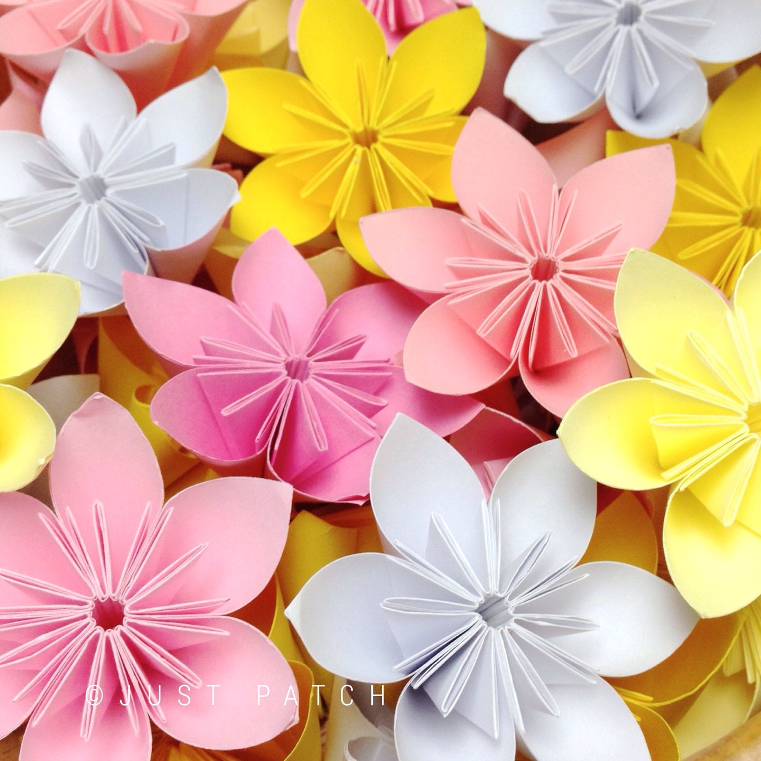 Cherry Blossom Origami Folding Flowers 20 pcs