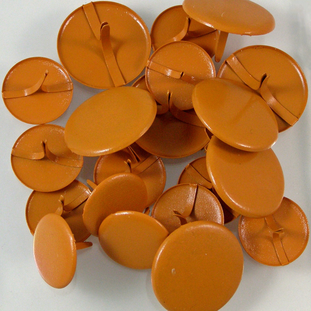 Big Orange Paper Brads by XOSupplies on Etsy