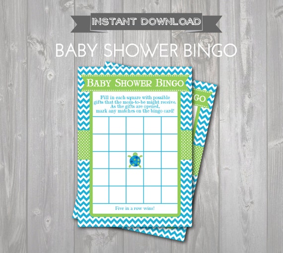 BABY SHOWER BINGO Game Cards - Printable Baby Shower Bingo Cards ...