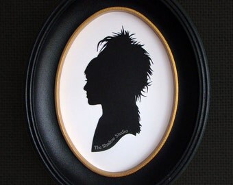 Lydia Deetz from Beetlejuice Hand-Cut Paper Silhouette Portrait