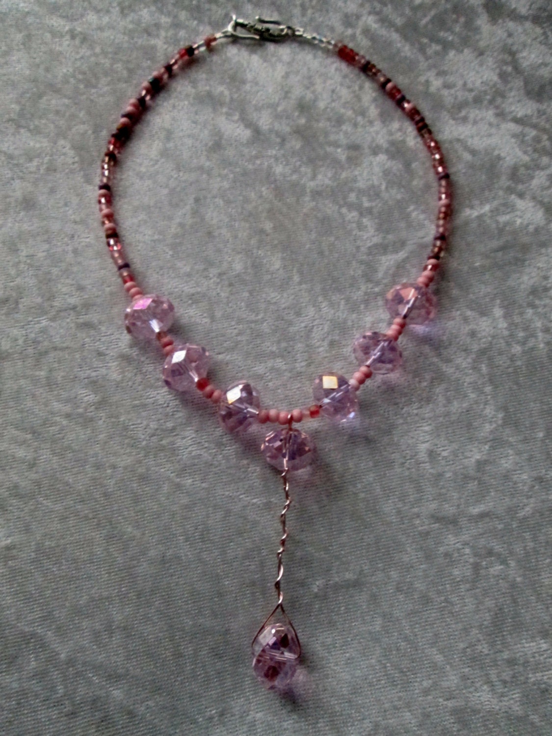 Pink Icing Diva Necklace Delicate & Feminine by TheJewelryDiva