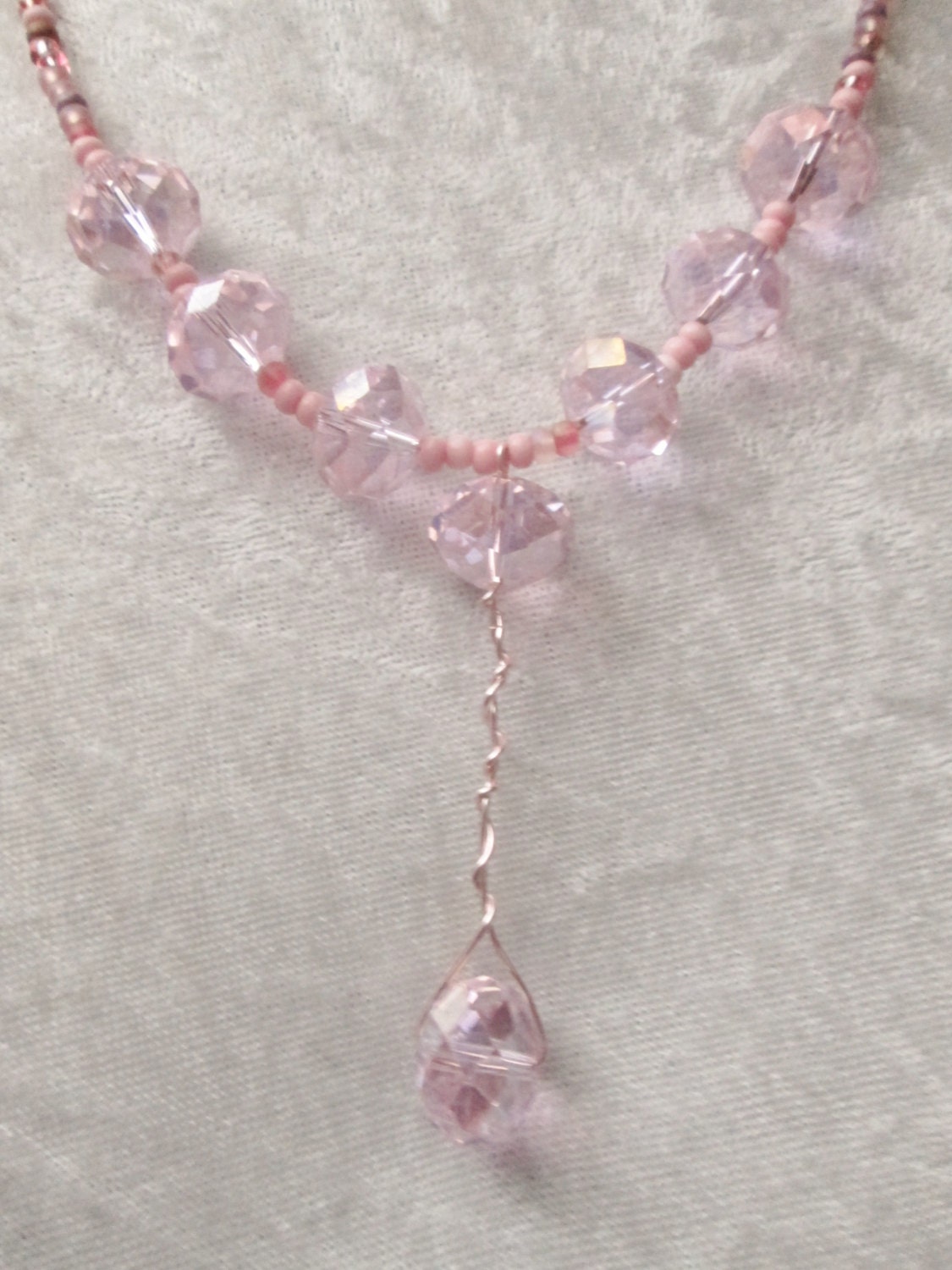 Pink Icing Diva Necklace Delicate & Feminine by TheJewelryDiva