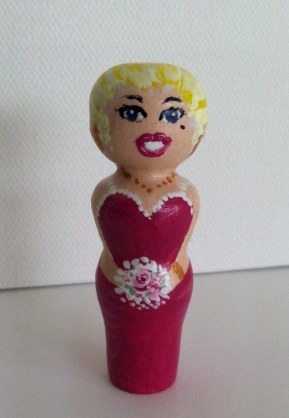 Etsy Bridesmaid's Doll by Peg gift doll CallThatArt  bridesmaid on gift