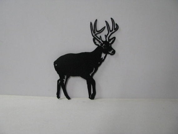 Whitetail Deer 01 Wildlife Metal Wall Yard Art Silhouette