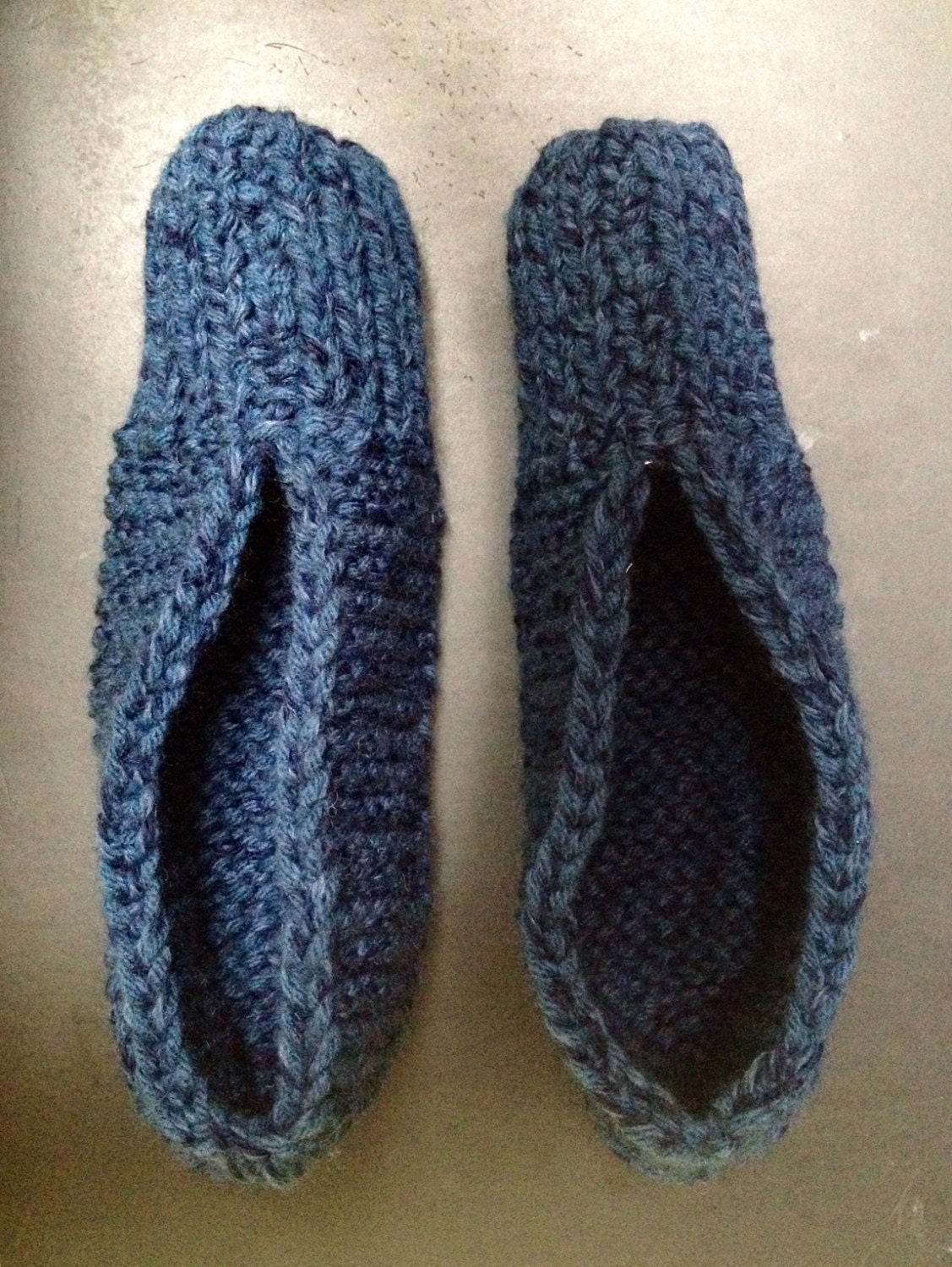Knitted slippers gift for him house slippers washable