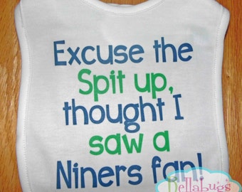 Excuse the spit up Bib - Seattle Seahawks - Football - Baby Fan Gear