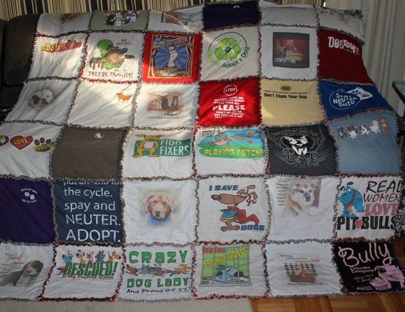 Custom flannel backed T-shirt rag quilt36 t-shirt quilt