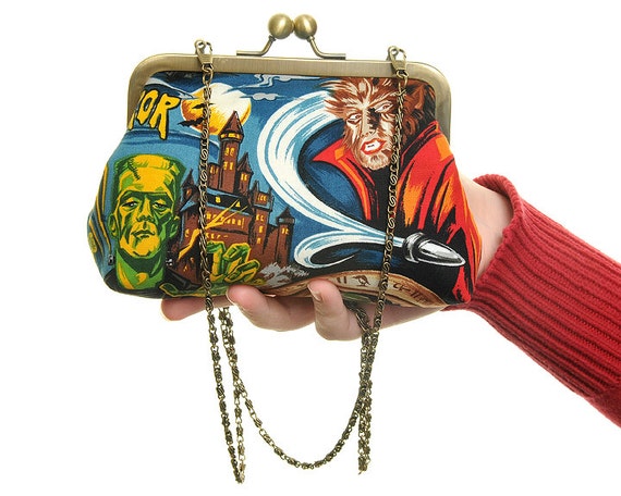 Horror Movie Evening Bag and Clutch In One