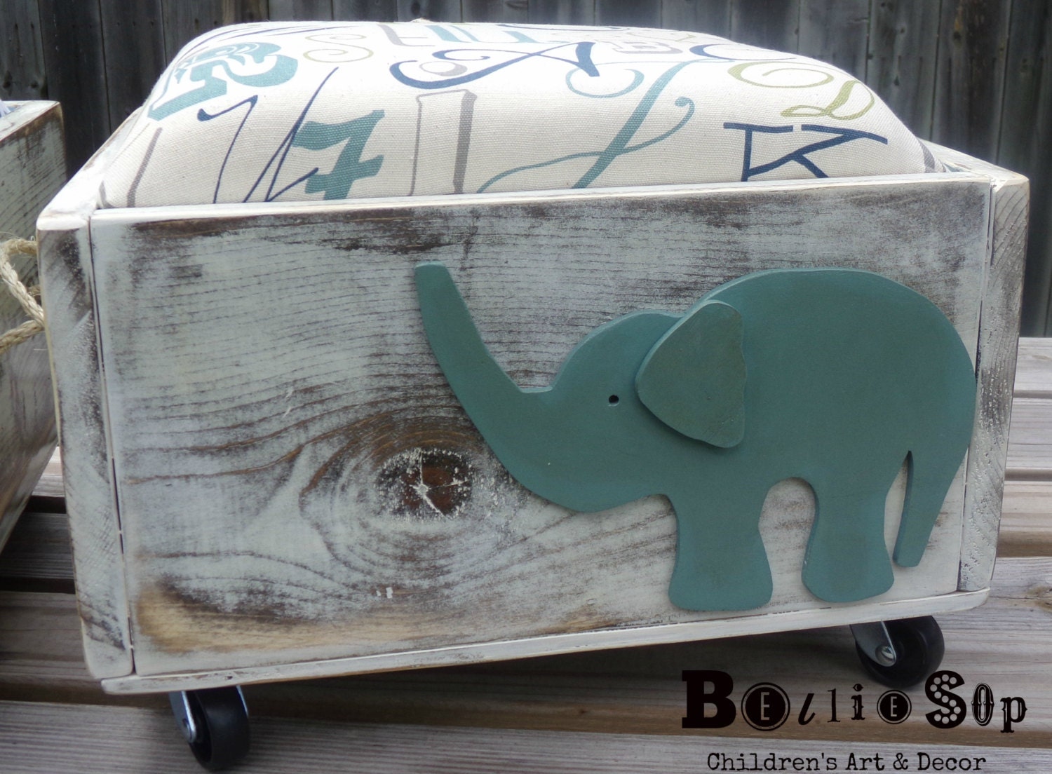 Elephant Toy Box/Seat/Ottoman