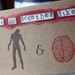 Zombies and Brains Blank Card, Zombie Card, Weird Valentines Day Card, Nerdy Valentines Day, Zombie Love Card, Zombie Valentines Day Card