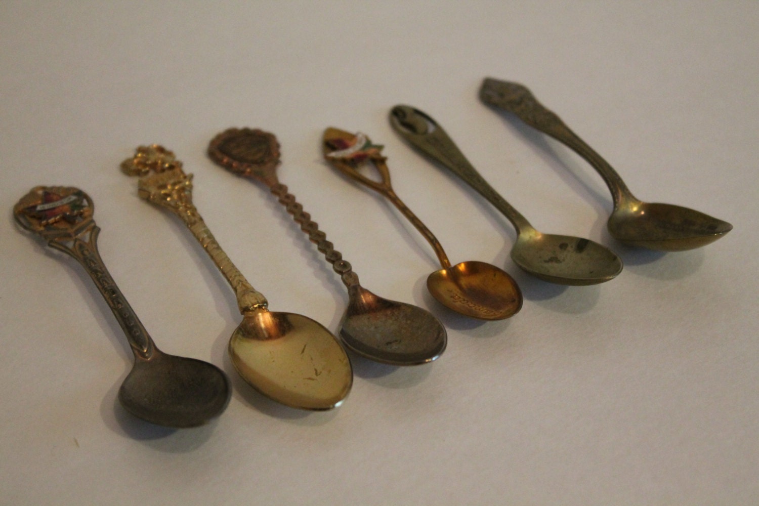 Set of 6 Vintage Collectible Spoons State Spoons by reneecourt