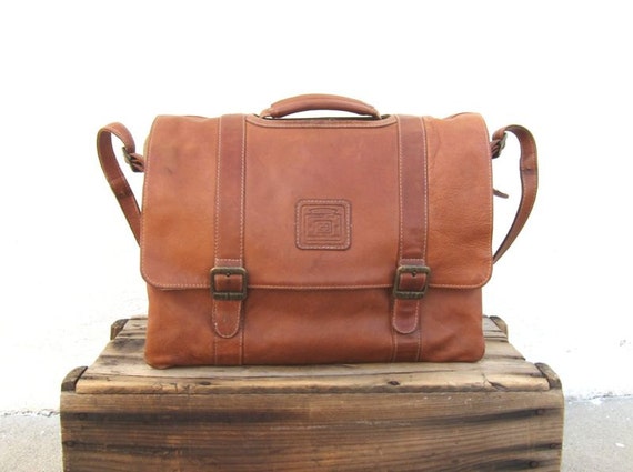 geoffrey beene leather briefcase