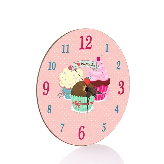 kids Wall Clock Nursery Clock Nursery Wall Clock