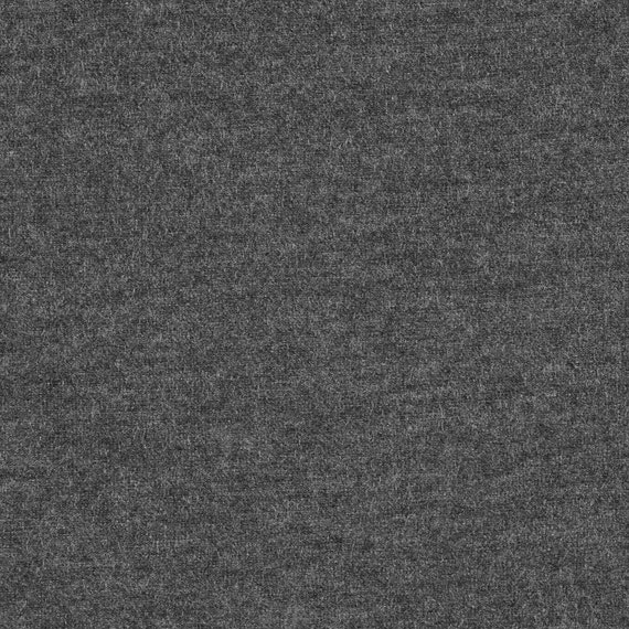 Solid Charcoal Grey 9oz Cotton Lycra Jersey Knit Fabric 1