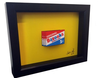 Bazooka Joe Bazooka Gum 3D Pop Art Bazooka Bubble Gum Wrapper