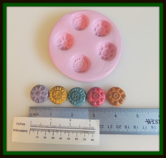 DIY Fairy Garden Stepping Stones Mold Silicone Mold Polymer