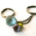Rainbow childhood ring ( multi strands, double ring, retro, multicolor, flower, grey, purple, jam ) 13
