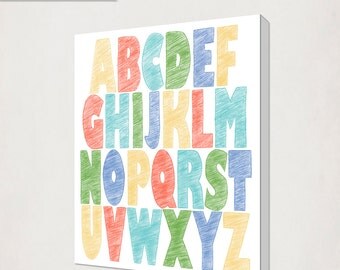 Items similar to Custom Name Alphabet Poster 11 x 14 - Personalized ABC ...