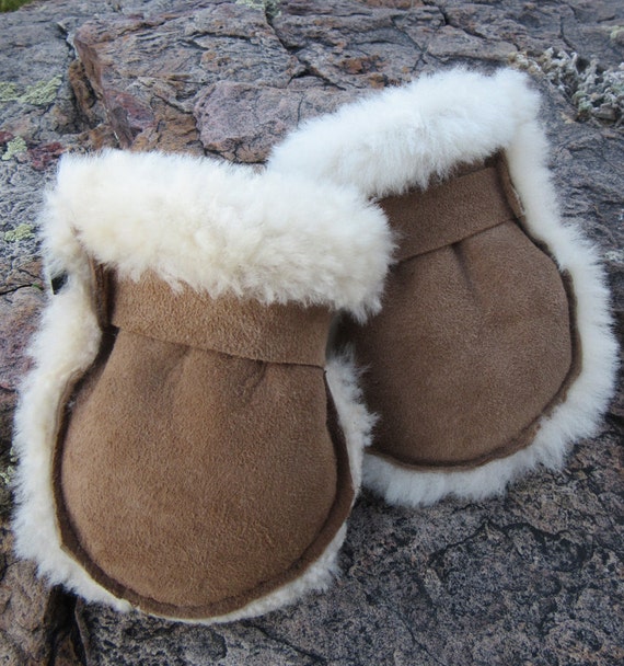 Sheepskin Baby Mittens by TheSheepherder on Etsy