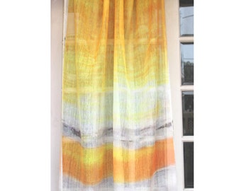 Ombre sheer curtain  Etsy