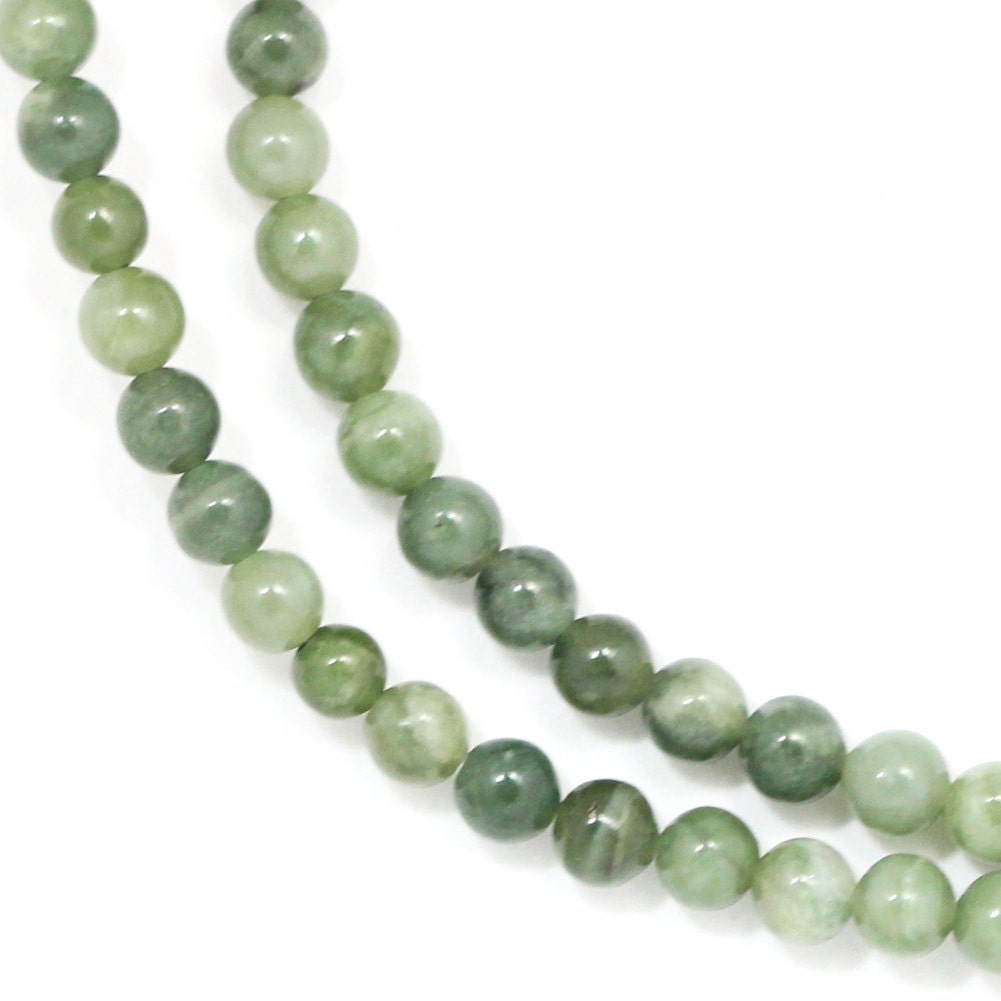 CLEARANCE. Green Jasper Beads 4mm Round Full Strand