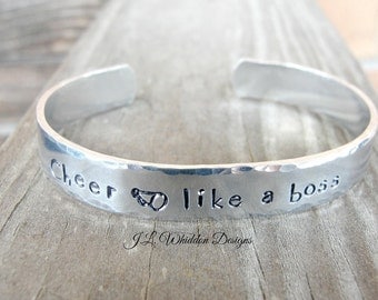Like a Boss - Cheerleading Gifts - Cheer Bracelet - Cheer Gifts - Cheer Team Gifts - Cheer Like A Boss - Cheer Coach Gift - Cheer Banquet