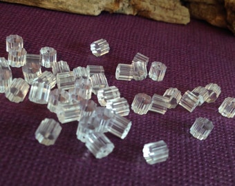 Plastic Earwire Stoppers - 100 PVC Clear Tube Earring Backs Use on 22 - 21 - 20 gauge Ear Wires E38