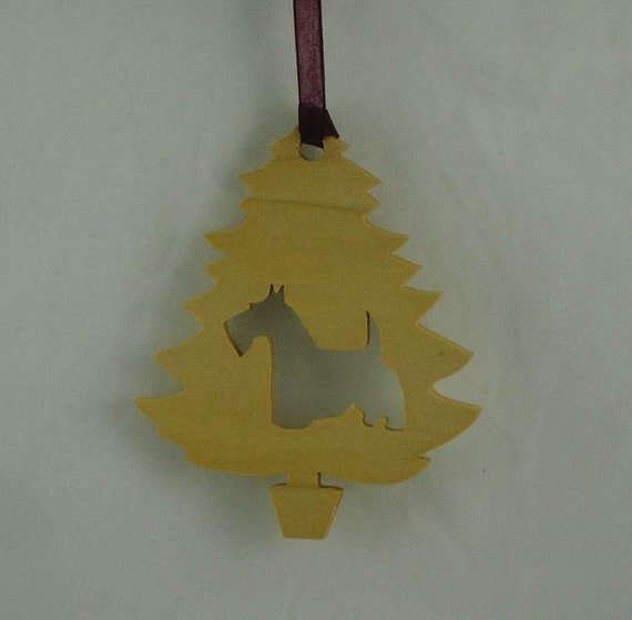 scottish terrier christmas tree ornament handmade from scottish terrier christmas tree ornament handmade from