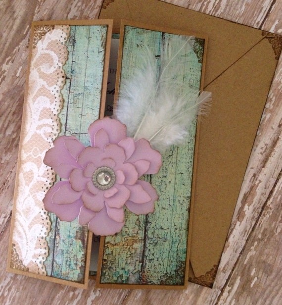 items similar to shabby chic mint and lavender invitation items similar to shabby chic mint and lavender invitation