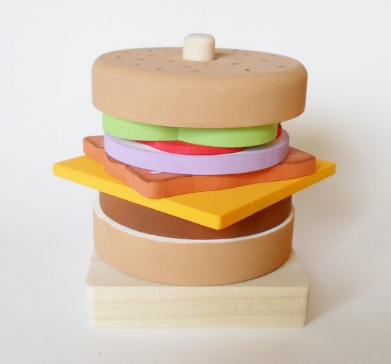 Stacking Toy Stacking Burger Build Your Own Sandwich