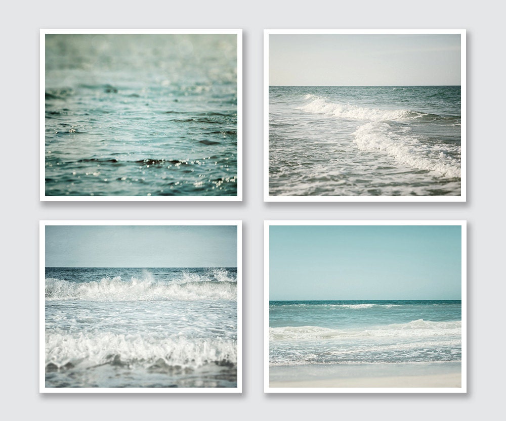 Beach Decor Beach Print Beach Prints Set of 4 Prints or