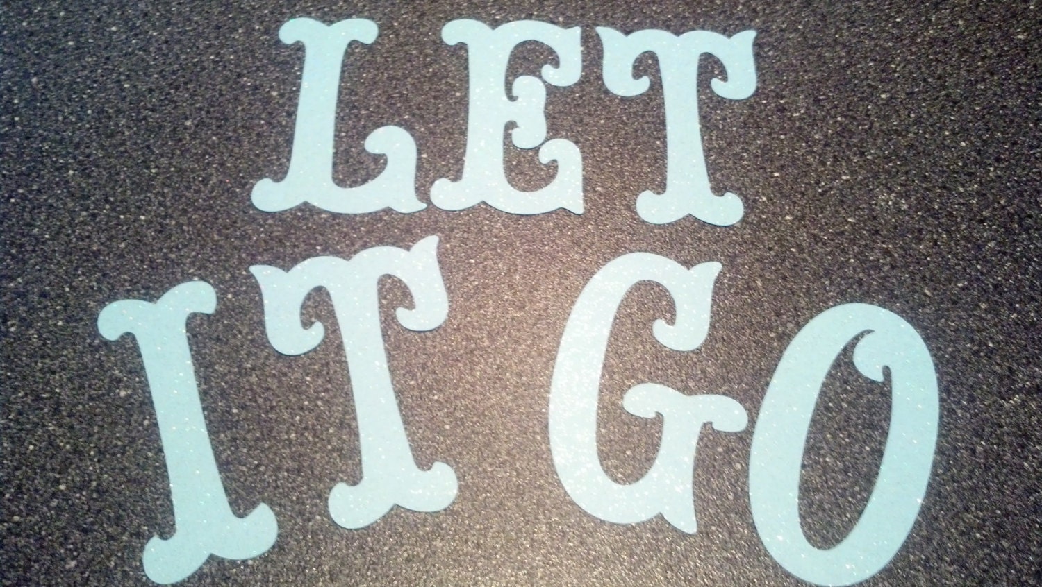 Sparkle Letters for a Frozen Let it Go Banner 8 inches