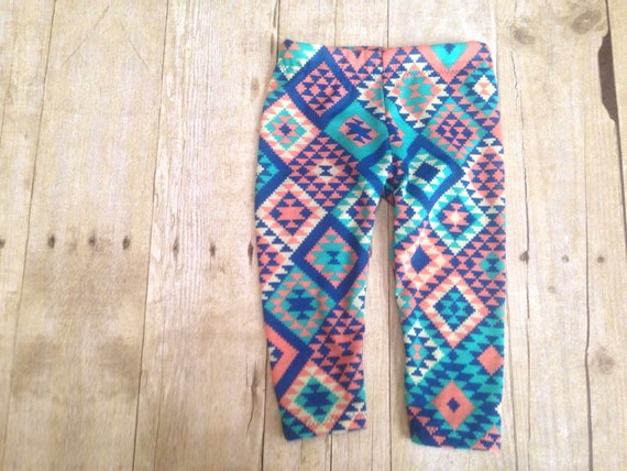 Items similar to Tribal Print Leggings, Baby Girl, Toddler ...