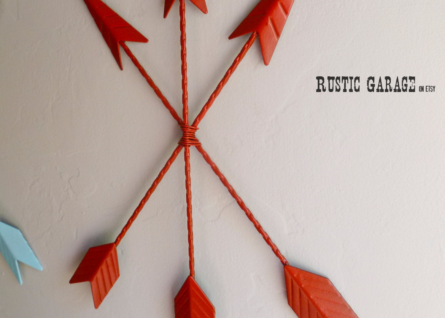 ARROWS Paprika Cast Iron Metal Wall Hanging Custom Painted