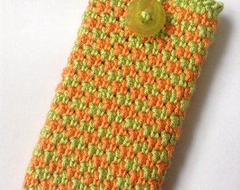 Iphone case sleeve - Ipod Touch case sleeve, handmade crochet
